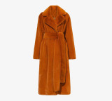Long rabbit fur mink fur faux fur coat