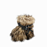 Thick soled low cut boots Thick soled snow boots, fur boots, rivet boots, strap boots