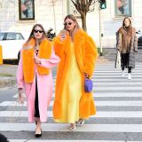 Long rabbit fur mink fur faux fur coat