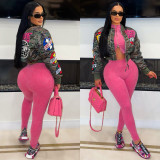 Y2657 autumn and winter camouflage printed casual pilot jacket jacket