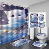 Thickened bathroom curtain, warm bathroom curtain