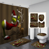 Waterproof bathroom curtain, no punching required for bathroom curtain