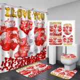 Four piece shower curtain set