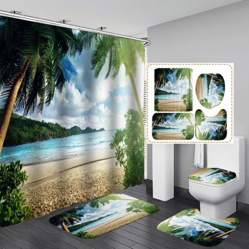 Beach Scenery Fashion Shower Curtain