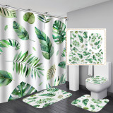 Waterproof and mildew proof 3D printed polyester shower curtain