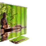 Digital printed bathroom shower curtain