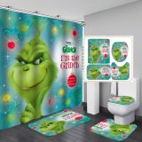 Waterproof bathroom curtain, no punching required for bathroom curtain
