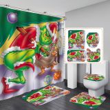 Waterproof bathroom curtain, no punching required for bathroom curtain