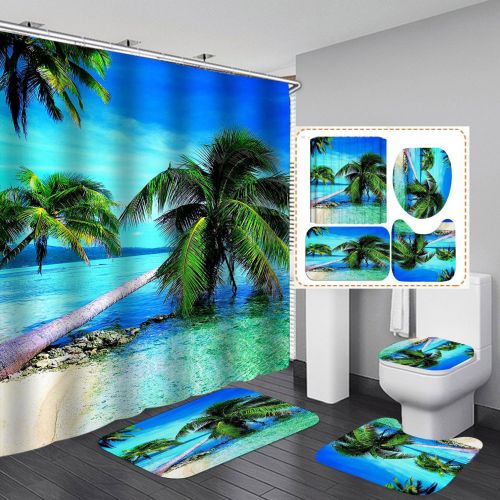 Beach Scenery Fashion Shower Curtain