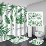 Waterproof and mildew proof 3D printed polyester shower curtain