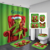 Waterproof bathroom curtain, no punching required for bathroom curtain