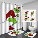 Waterproof bathroom curtain, no punching required for bathroom curtain