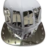 Hip hop acrylic flat brimmed hat with letter punk style