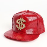 Dollar metal tag hip-hop baseball cap