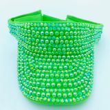 Sunshade hat, rhinestone pearl hat
