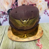 Bull head rivet hip-hop hat for sun protection and sunshade