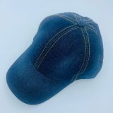 Children's washed denim baseball cap