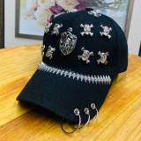 Hip hop baseball cap rivet cap