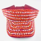 Sunshade hat, rhinestone pearl hat