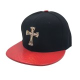 Crocodile patterned PU leather baseball cap