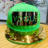 Metal glitter sun hat baseball cap