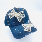 Cowboy baseball cap with inlaid accessories sun hat
