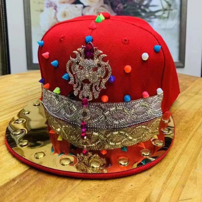 Punk Rivet Hat, Baseball Duck Tongue Hat