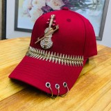 Hip hop baseball cap rivet cap