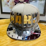 Hip hop acrylic flat brimmed hat with letter punk style