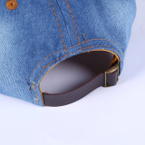 Denim duckbill cap, hip-hop rivet baseball cap