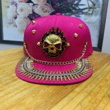 Rivet hat Punk duckbill hat Fashion baseball cap