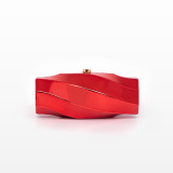 Box bag, simple temperament, acrylic bag, hand-held crossbody bag