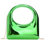 Acrylic bag, glossy box bag, banquet simple metallic small square bag, crossbody bag
