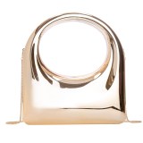 Acrylic bag, glossy box bag, banquet simple metallic small square bag, crossbody bag