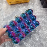 Acrylic bag, one shoulder fashionable chain, egg shaped bag