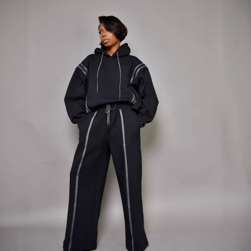 BN356 loose hooded sweatshirt set