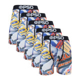 5Pcs Sexy Men Underwear Boxers Fashion Print Breathable Male Underpants Men's Panties Lingerie Comfor Man Boxer Briefs Trunks