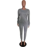 Streetwear 2 Piece Sets Women Outfit Fall Clothes 2024 Women Beadings Sweatshirt Top and Pants Sets Casual Tracksuits Set Women