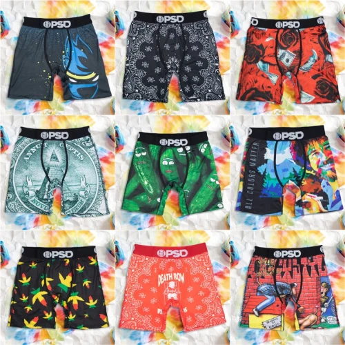 Sexy Men Underwear Boxers Printed Man Boxershorts Summer Breathable Men's Panties Lingerie Plus Size Men Boxer Briefs Underpants