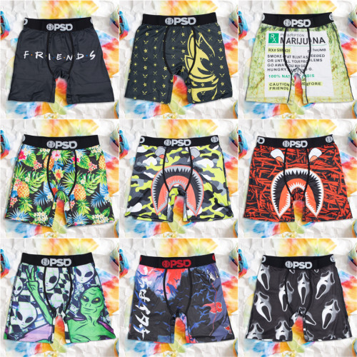 Sexy Men Underwear Boxers Printed Man Boxershorts Summer Breathable Men's Panties Lingerie Plus Size Men Boxer Briefs Underpants