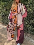 Oversized Tracksuit Women Two Piece Pants Sets Autumn Clothing Fashion Print Pullover Sweatshirt Wide Leg Trousers Suits Outfits