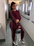 Streetwear 2 Piece Sets Women Outfit Fall Clothes 2024 Women Beadings Sweatshirt Top and Pants Sets Casual Tracksuits Set Women