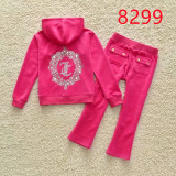 juicy Kids Velvet Tracksuit Children Suit Fall/Winter Girl Clothing Set Velour Sweatshirts and Pants Two Piece Children Suit