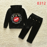 juicy Kids Velvet Tracksuit Children Suit Fall/Winter Girl Clothing Set Velour Sweatshirts and Pants Two Piece Children Suit
