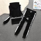 Juicy Lovers Brand Autumn Women Sporting Suits Outdoor Velvet Casual Womens Tracksuits Hooded Collar Jogging Sportswear suit