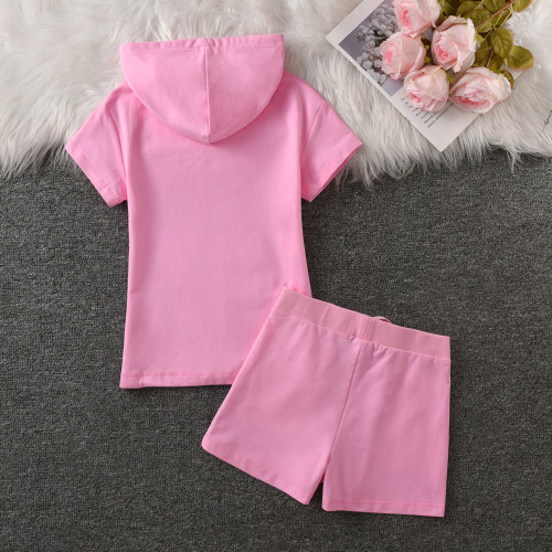 Juicy Lovers Brand Summer Fashion Slim Solid Cotton Casual Tracksuits Women Sportswear Suit Yoga Tennis Dress suits White Pink