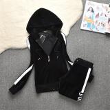 Juicy Lovers Brand Autumn Women Sporting Suits Outdoor Velvet Casual Womens Tracksuits Hooded Collar Jogging Sportswear suit