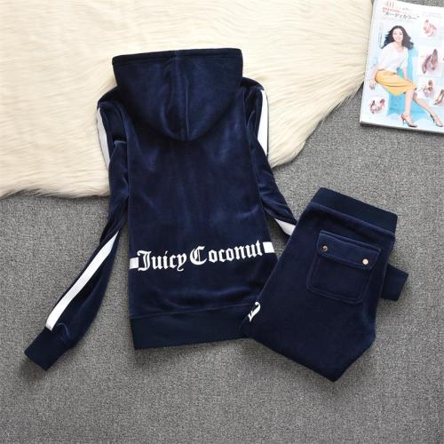 Juicy Lovers Brand Autumn Women Sporting Suits Outdoor Velvet Casual Womens Tracksuits Hooded Collar Jogging Sportswear suit