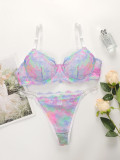 High Quality New Women's Underwear Beautiful Colored Bra Super Thin Lace Ladies underwear set Sexy Lingerie YS024