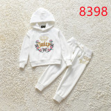 juicy Kids Velvet Tracksuit Children Suit Fall/Winter Girl Clothing Set Velour Sweatshirts and Pants Two Piece Children Suit